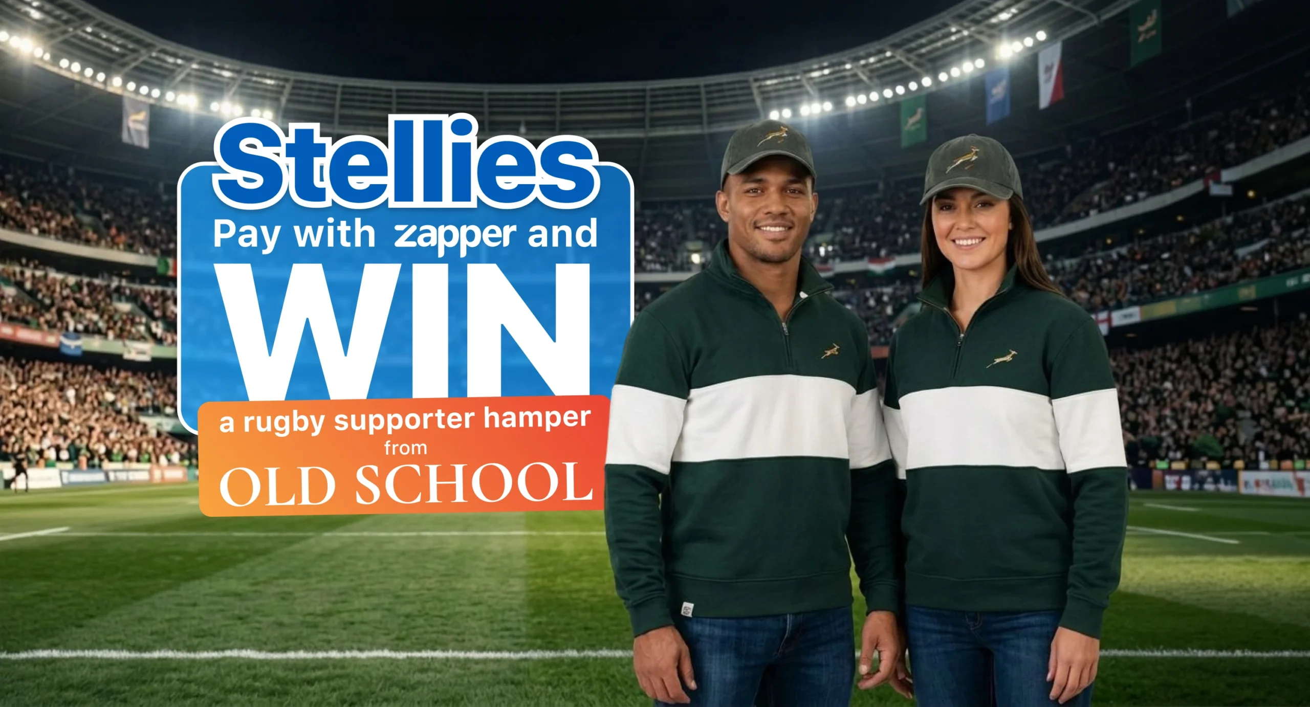 Stellies, WIN an Old School Rugby Supporter Hamper worth R2,000 with Zapper